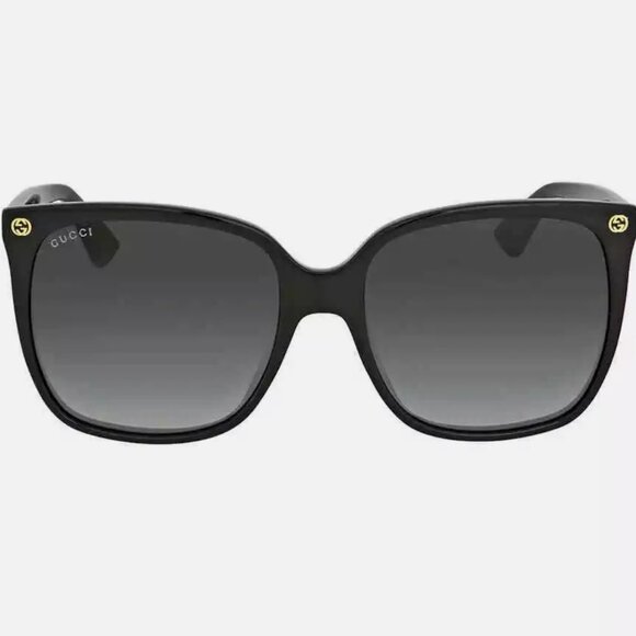 Gucci Grey Cat Eye Ladies Sunglasses With Bee on Arm NEW main image 4